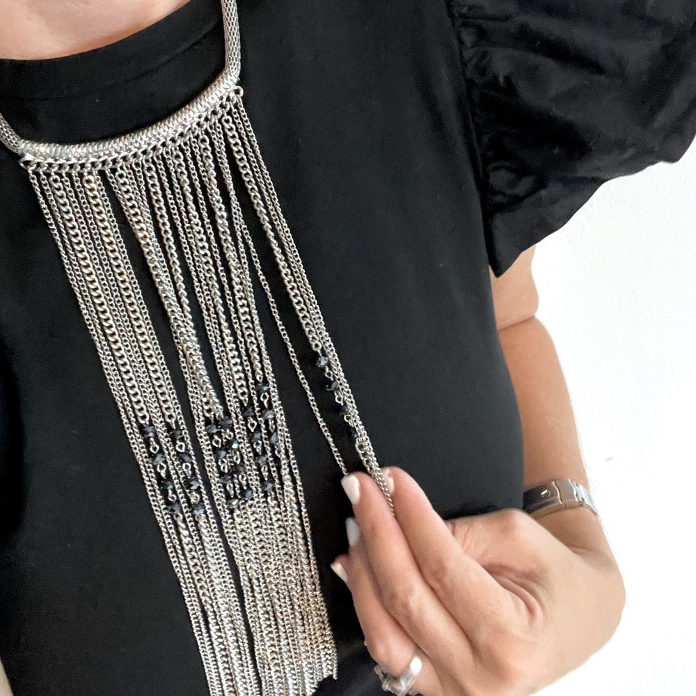Western fringe necklace